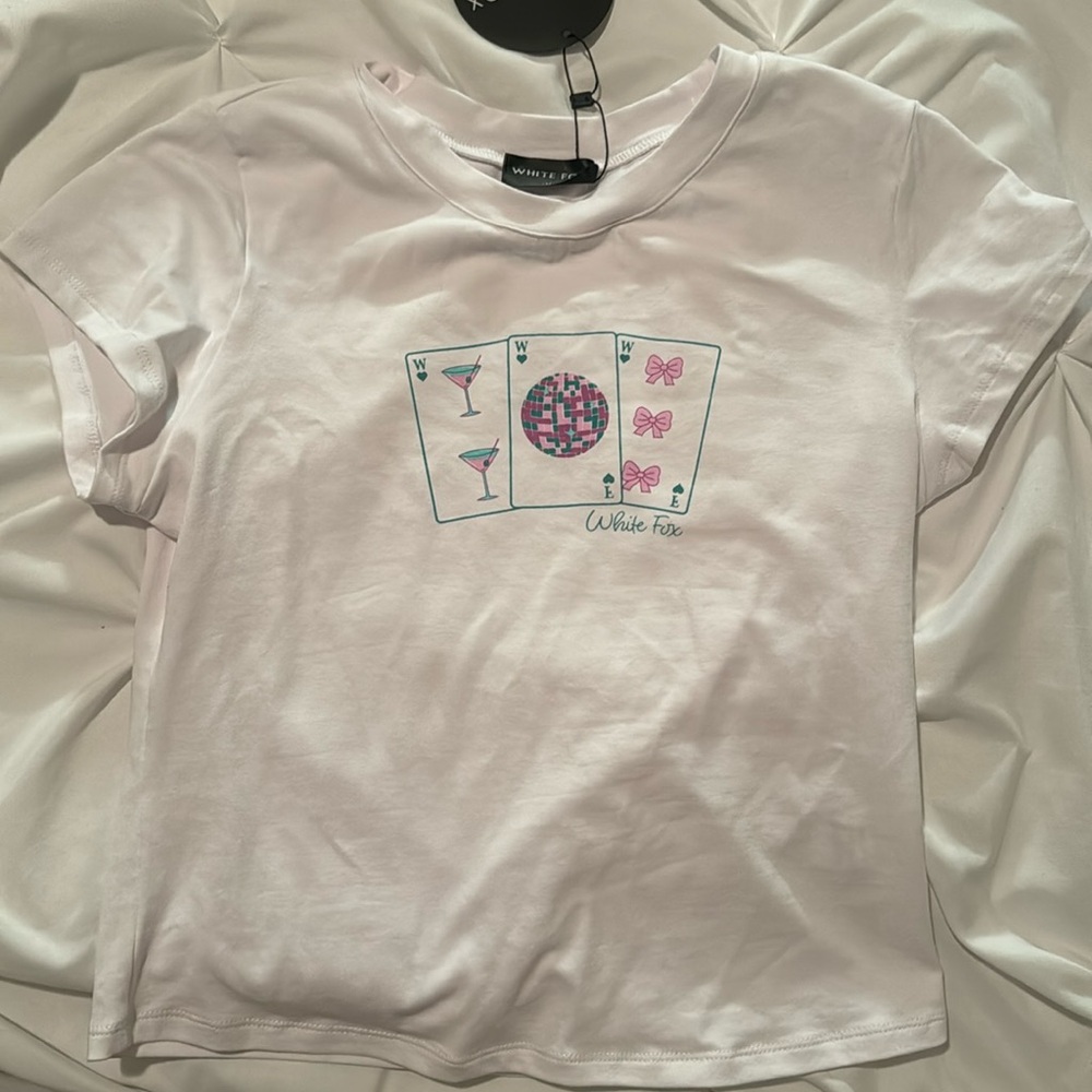 White Fox Baby Tee